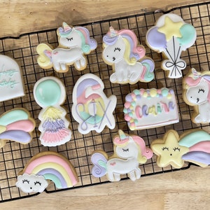 Unicorn Royal Icing Cookies Unicorn Party Birthday Cookie Etsy Unicorn Royal Icing Cookies Unicorn Party Birthday Cookie Etsy