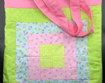 Shopping bag robusta, tote bag, shopper, patchwork, shopping bag, borsa in tessuto, sostenibile