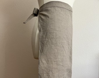 Linen apron, historical apron for reenactment, living history, LARP