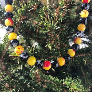 pearl necklace colorful, mythology, glass beads