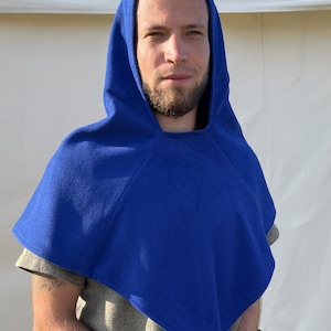 Viking Gugel Skjoldehamn, hood, Middle Ages, reenactment, LARP, fantasy, living history