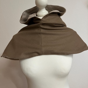 Medieval Gugel brown, hood, Middle Ages, reenactment, LARP, fantasy, living history