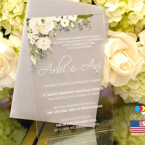 Acrylic Wedding Invitation