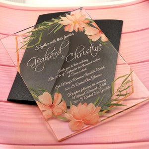 Acrylic Wedding Invitation