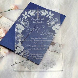 Acrylic Wedding Invitation