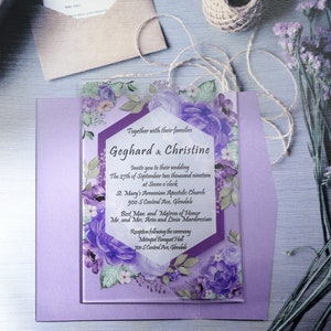 Acrylic Wedding Invitation