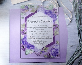 Acrylic Wedding Invitation