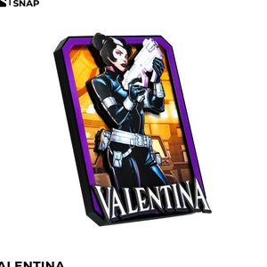 VALENTINA Marvel Snap – Ilustraciones 3D personalizadas / Edición de coleccionista Shadowbox - 100% hecho a mano / Regalo de fan de Marvel