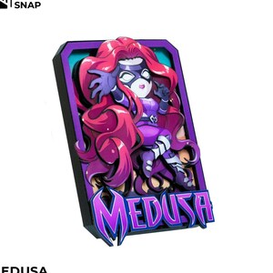 MEDUSA Marvel Snap - Biglietto 3D personalizzato / 3D Marvel Snap Shadowbox - Arte fatta a mano al 100% / Biglietto unico per regalo/collezione/fan Marvel