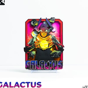 GALACTUS Marvel Snap – 3D-kaart op maat | 3D Marvel Snap Shadowbox: 100% handgemaakte kunst | Gepersonaliseerde kaart voor Marvel cadeau/collectie/fan