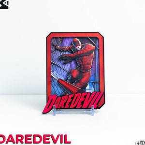 DAREDEVIL Marvel Snap – Tarjeta 3D personalizada / 3D Marvel Snap Shadowbox - Arte 100% hecho a mano / Tarjeta personalizada para regalo/colección/fanático de Marvel