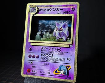 Shadowbox Pokemon 3D Card - Sabrina's Gengar #94 (Japanese) Challenge from the Darkness - 100% Handmade Diorama
