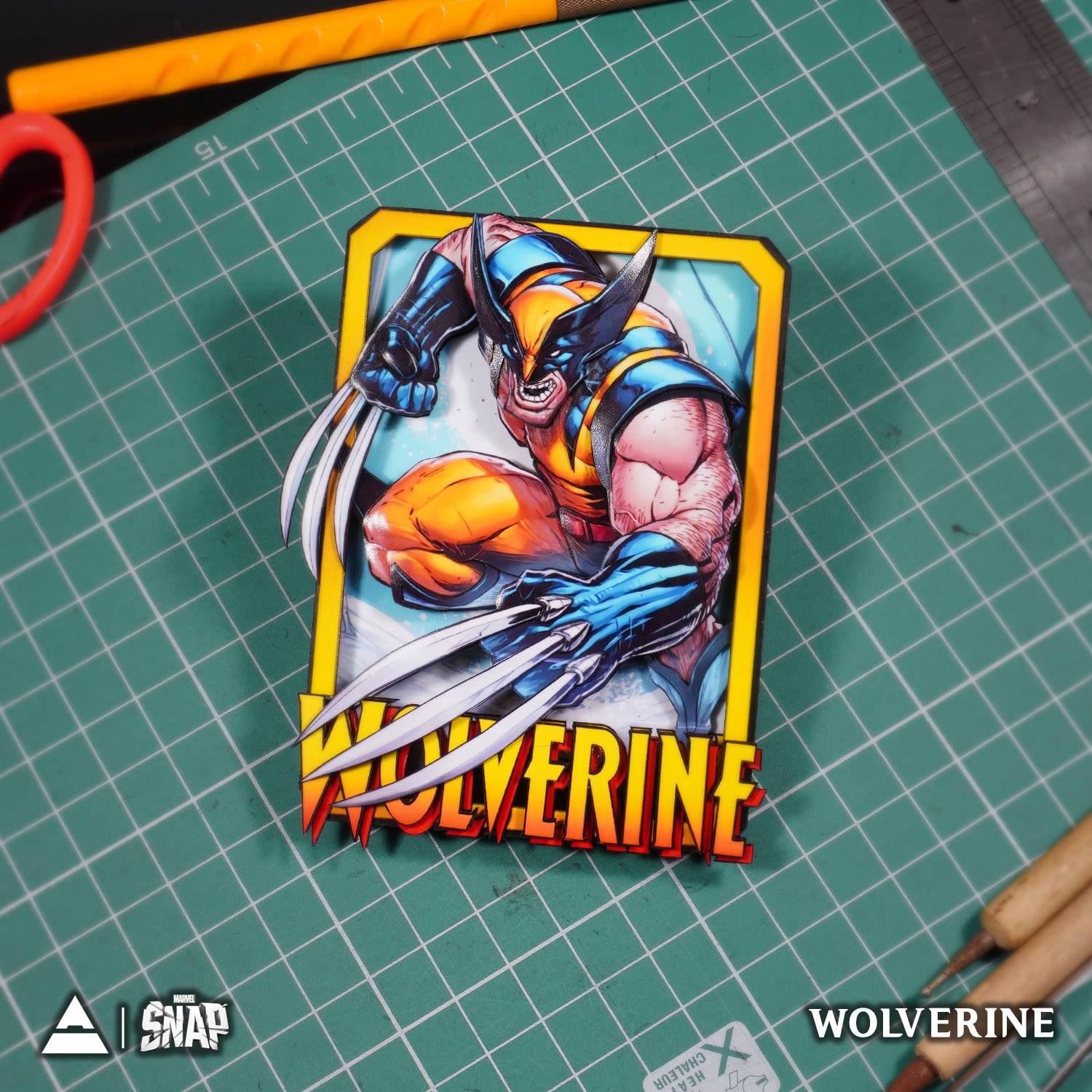 WOLVERINE Marvel Snap 3D Card Custom 3D Marvel Snap Shadowbox 100