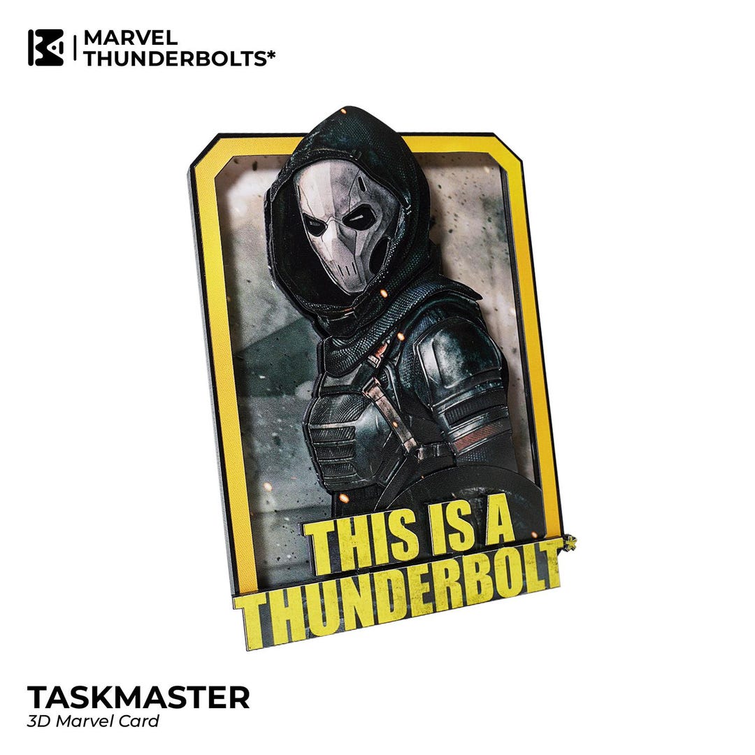 TASKMASTER Marvel Card – Unique 3D Card | Marvel Snap Shadowbox ...