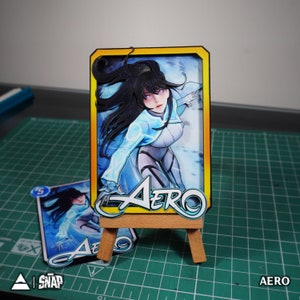 AERO Marvel Snap – spersonalizowana karta 3D | 3D Marvel Snap Shadowbox – 100% ręcznie robiona sztuka | Spersonalizowana karta na prezent/kolekcję/fanów Marvela