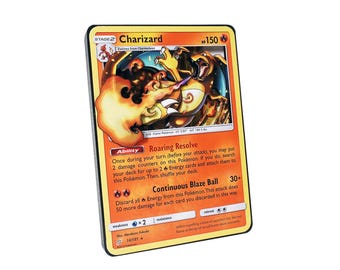 CHARIZARD Pokemon TCG – 3D Artwork Custom | Collector's Edition Shadowbox - 100% Crafted by Hand | Pokemon Fan Gift