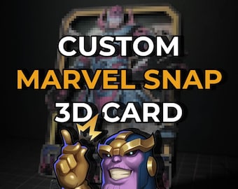 Custom MARVEL SNAP 3D Card Commission - Message Me to Start Your Design - 100% Handmade Personalized Shadowbox Diorama