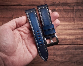 Cinturino In Vera Pelle Per Panerai Luminor Radiomir 18mm 20mm - Foto 3