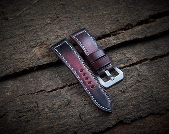 Handmade Leather Watch Strap for Panerai: 22mm, 24mm, 26mm - Etsy