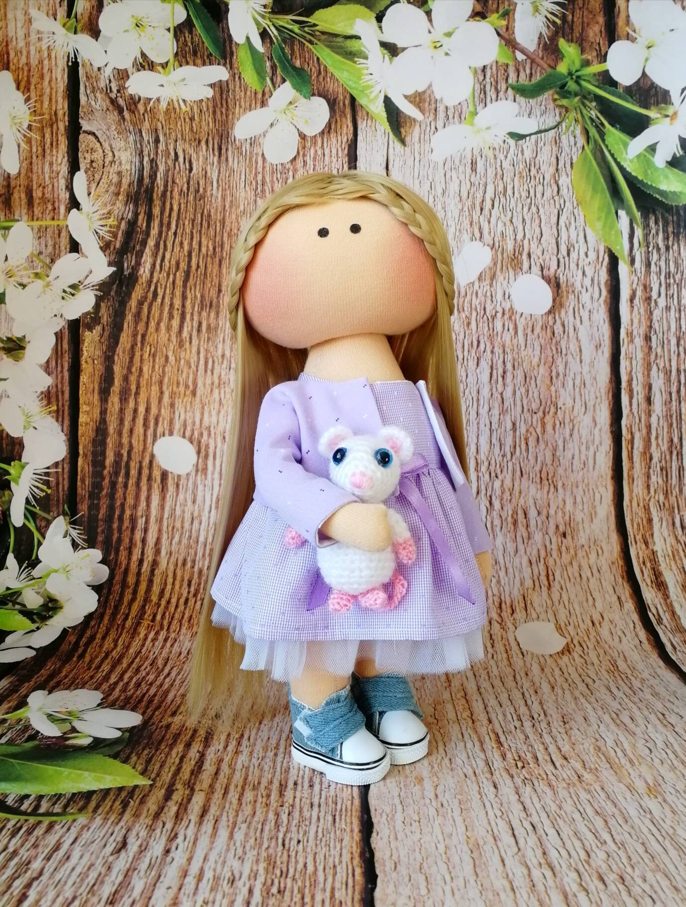 Cloth doll set Doll with removable clothes Doll for play Game Etsy