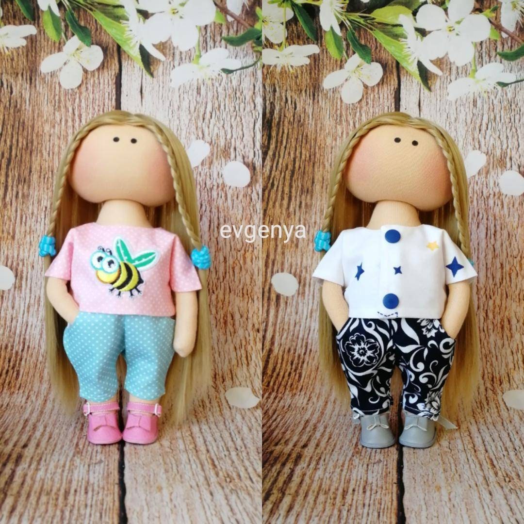 Cloth doll set Doll with removable clothes Doll for play Game Etsy