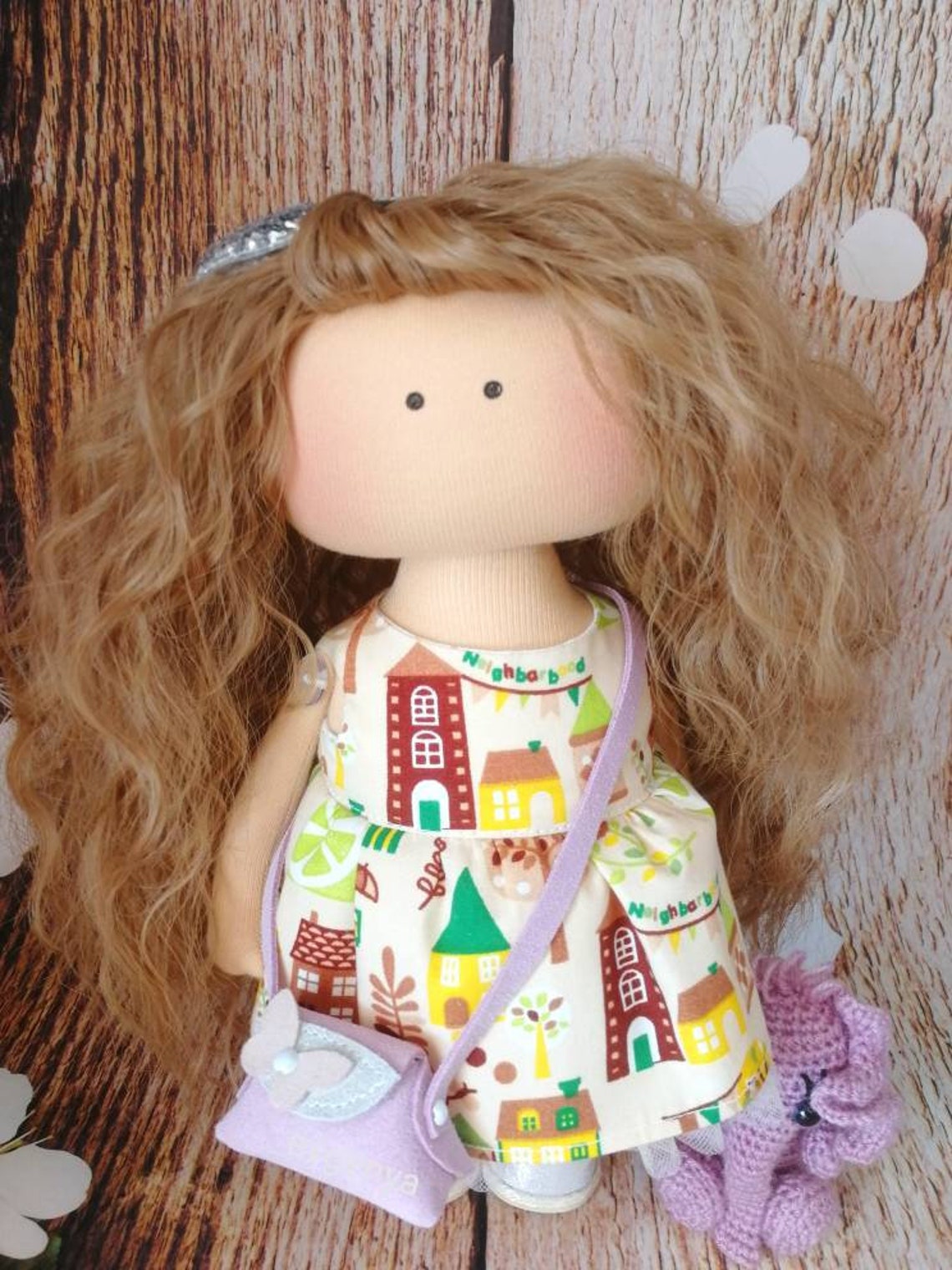 Cloth doll set Doll with removable clothes Outfit Game doll Etsy