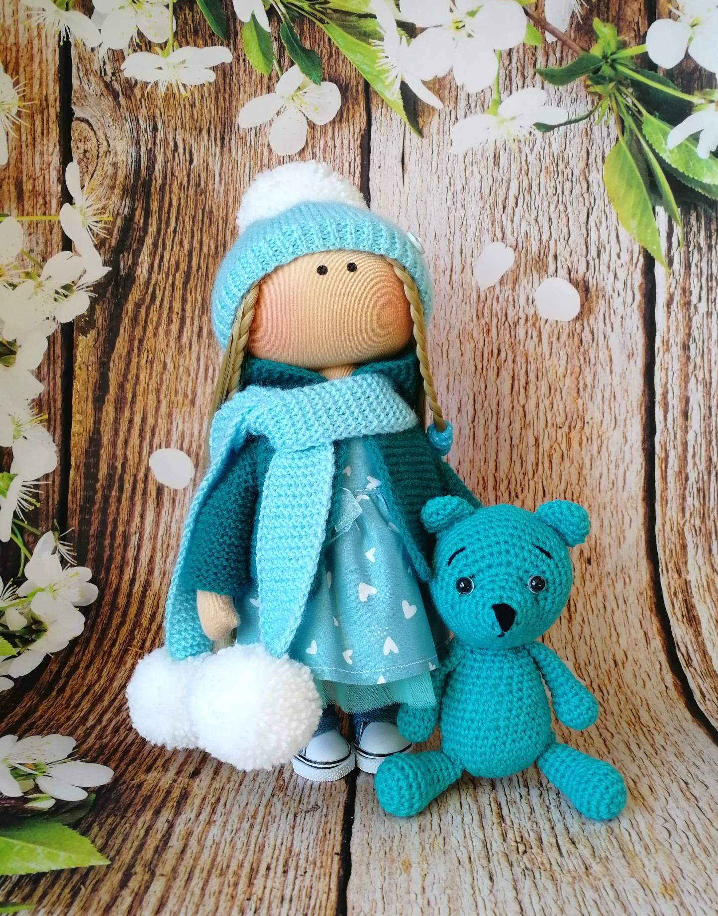 Cloth doll set Doll with removable clothes Doll for play Game Etsy