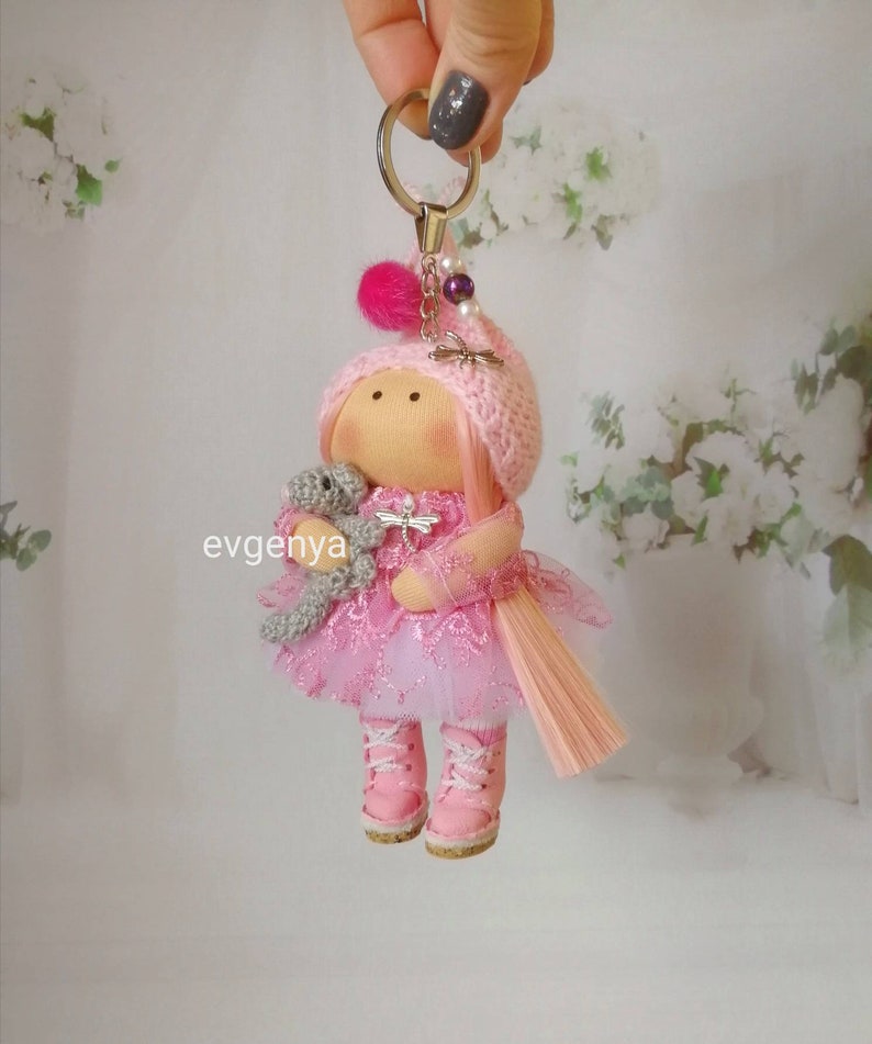Doll keychains Dolls Keychains Interior dolls Textile dolls Tilda Puppet Accessories
