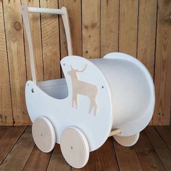 wooden pram baby walker