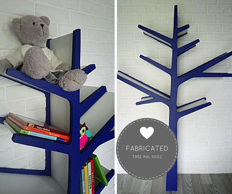 Tree Bookshelf Ready To Ship Shelves For Books Tree Etsy