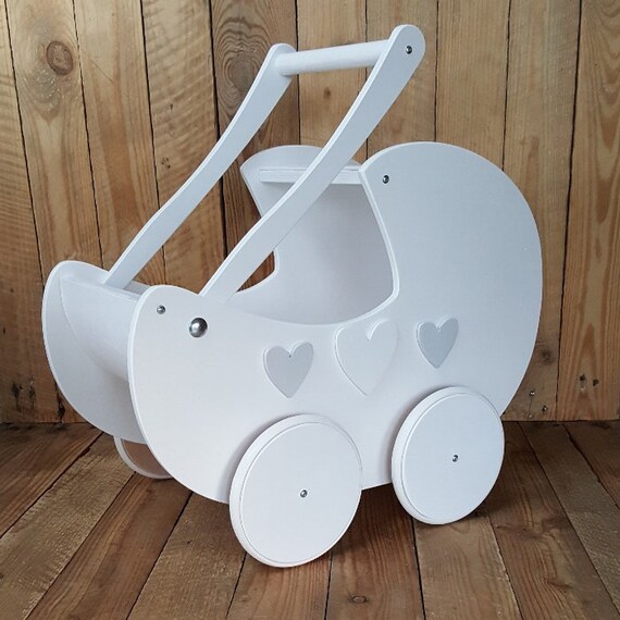 wooden baby carriage