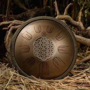 Handpan Drum 15 inch | Sound Healing for yoga + free bag & mallets