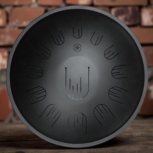 Big Tongue Drum 19 inch, 13 notes, Black Matte + free shipping