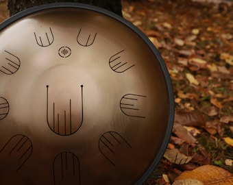 19 inch Steel Tongue Drum, Stainless Premium Handpan Quality + free mallets