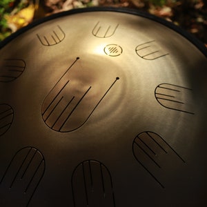 19-Zoll Handpan Trommel | Tiefste Töne | Perfekt für Yoga & Meditation | Premium Edelstahl