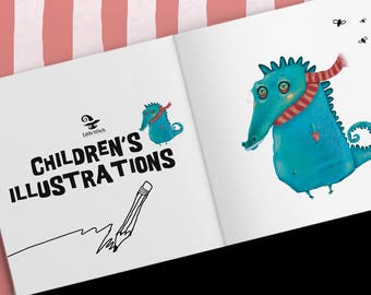Children's illustrations, Illustrator for hire, children's book, posters, greeting cards, illustrations for kids, comic illustrations