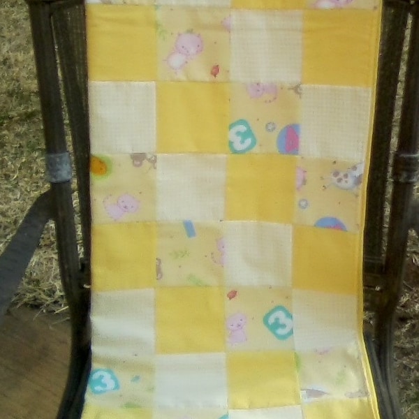 Flanel gewatteerde baby dekens / / baby shower cadeau / / pasgeboren baby cadeau / / patchwork quilt / / handgemaakt / / lichtgewicht / warm / / nursery decor / / peuter cadeau