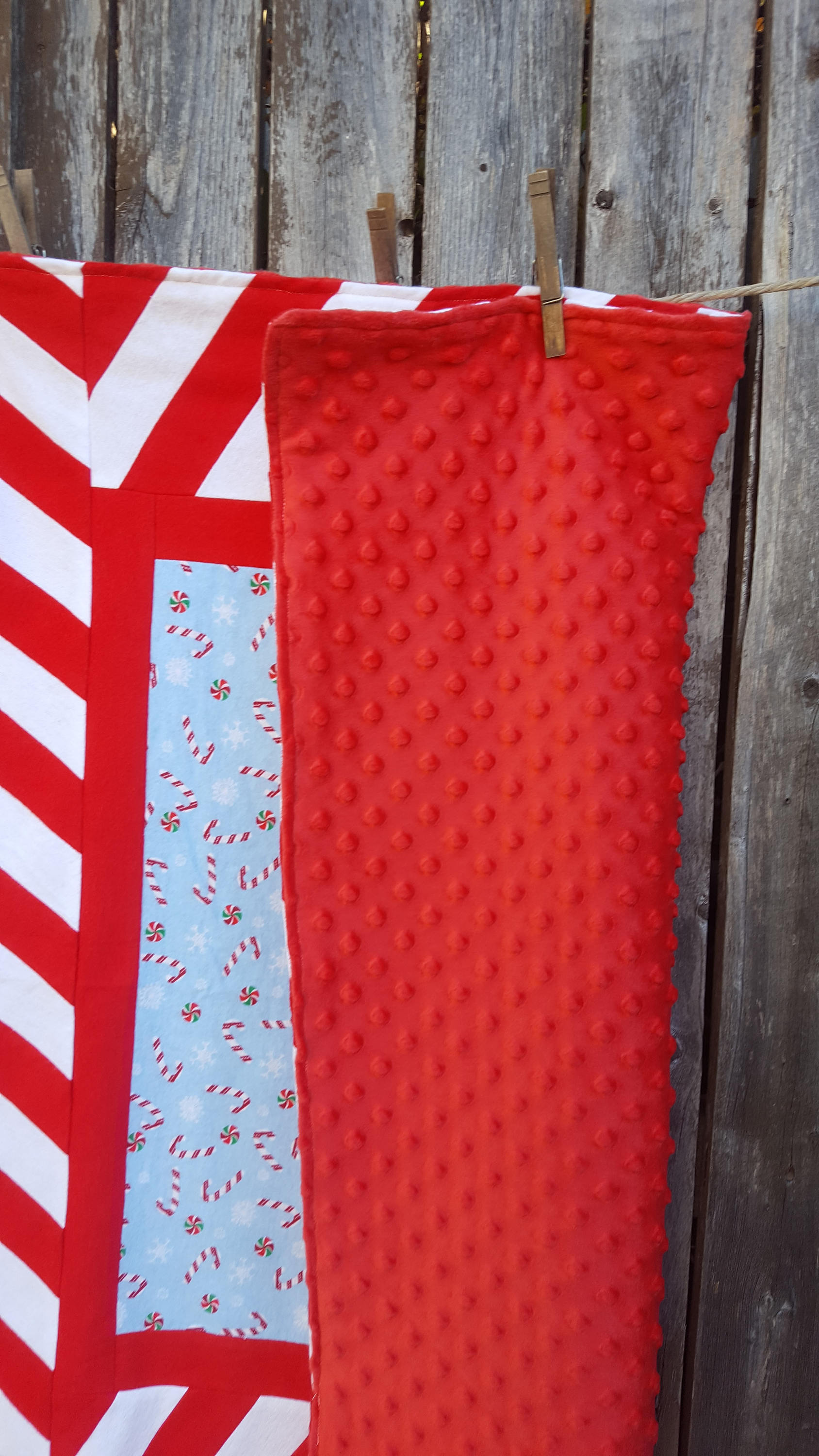 Candy Cane Christmas Blanket Baby Blanket Baby Shower Gift Newborn Gift