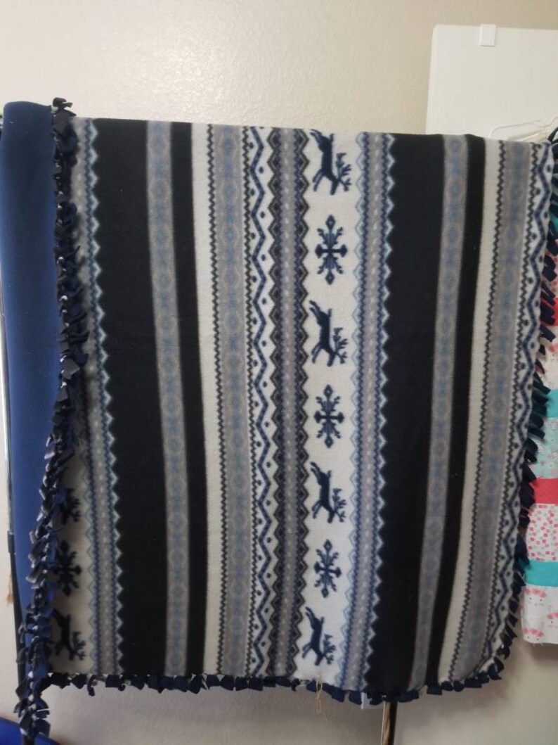 Fleece Tie Blankets//fleece Blanket//adult Blanket//kids Etsy