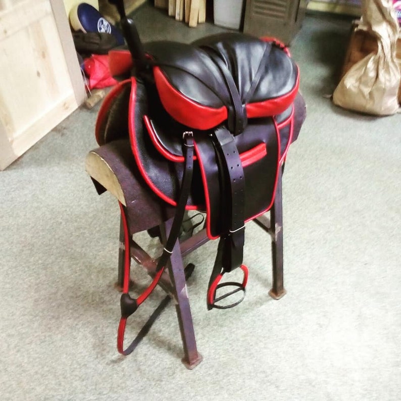 Free ship Trick Riding Horse Saddle in a color design Etsy