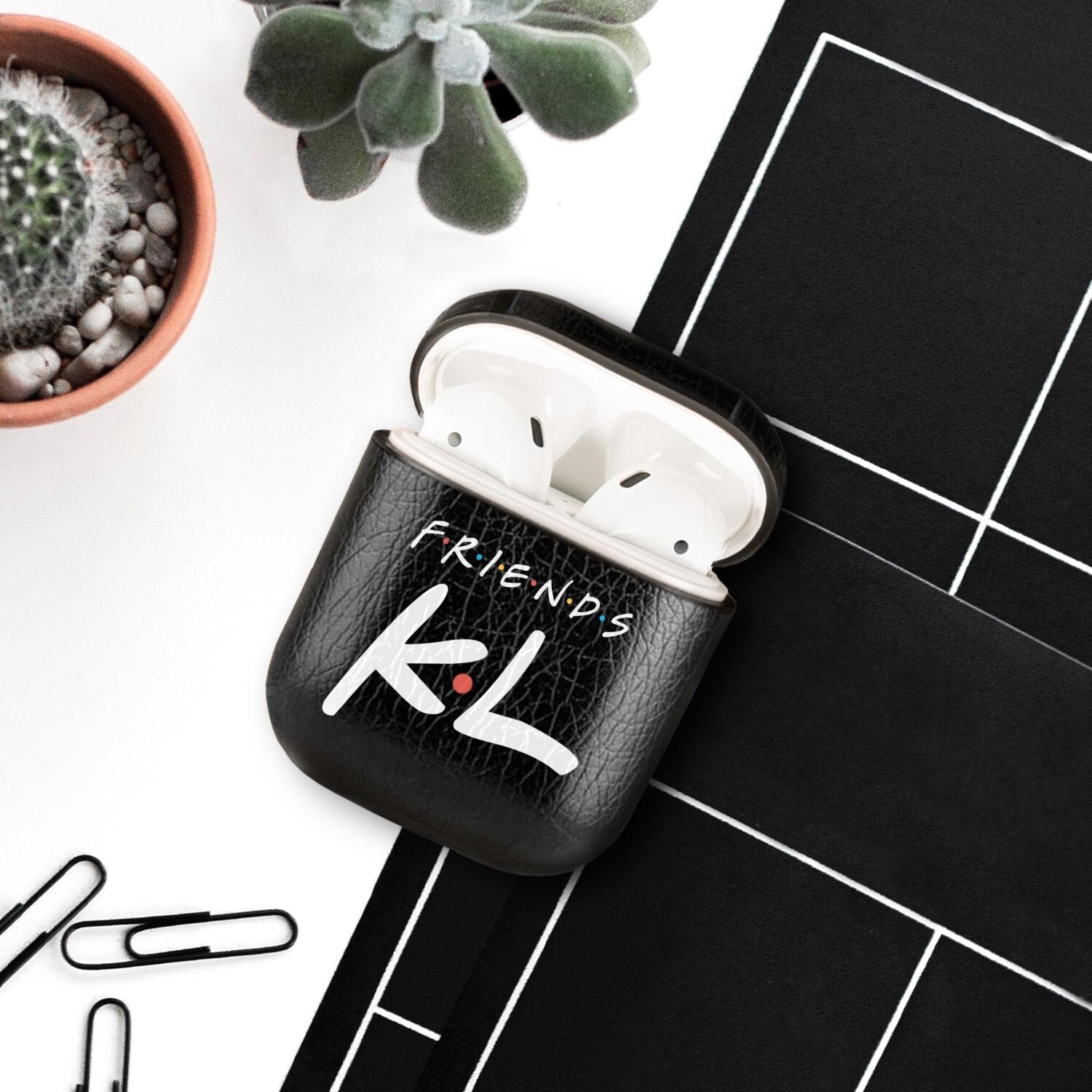 Friends Airpods Case Personalized Air Pods Cases Leather Etsy