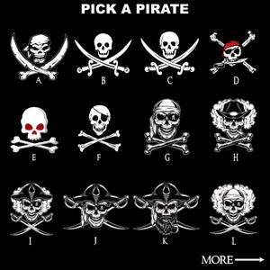 Custom Pirate Flag Jolly Roger Custom Boat Flag Skull and Crossbones image 1