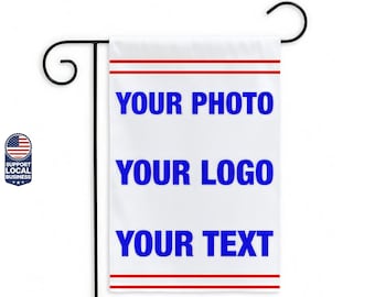Custom Garden Flag with Your Photo Logo or Text