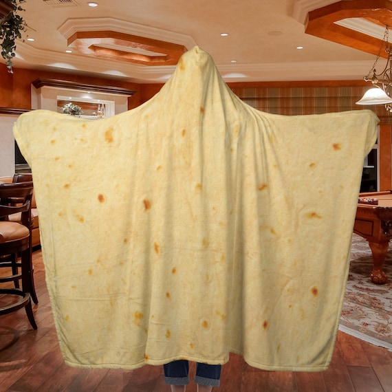 Download Burrito Blanket Hooded Blanket Tortilla Blanket In Fleece Etsy