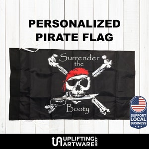 Custom Pirate Flag - Jolly Roger - Custom Boat Flag