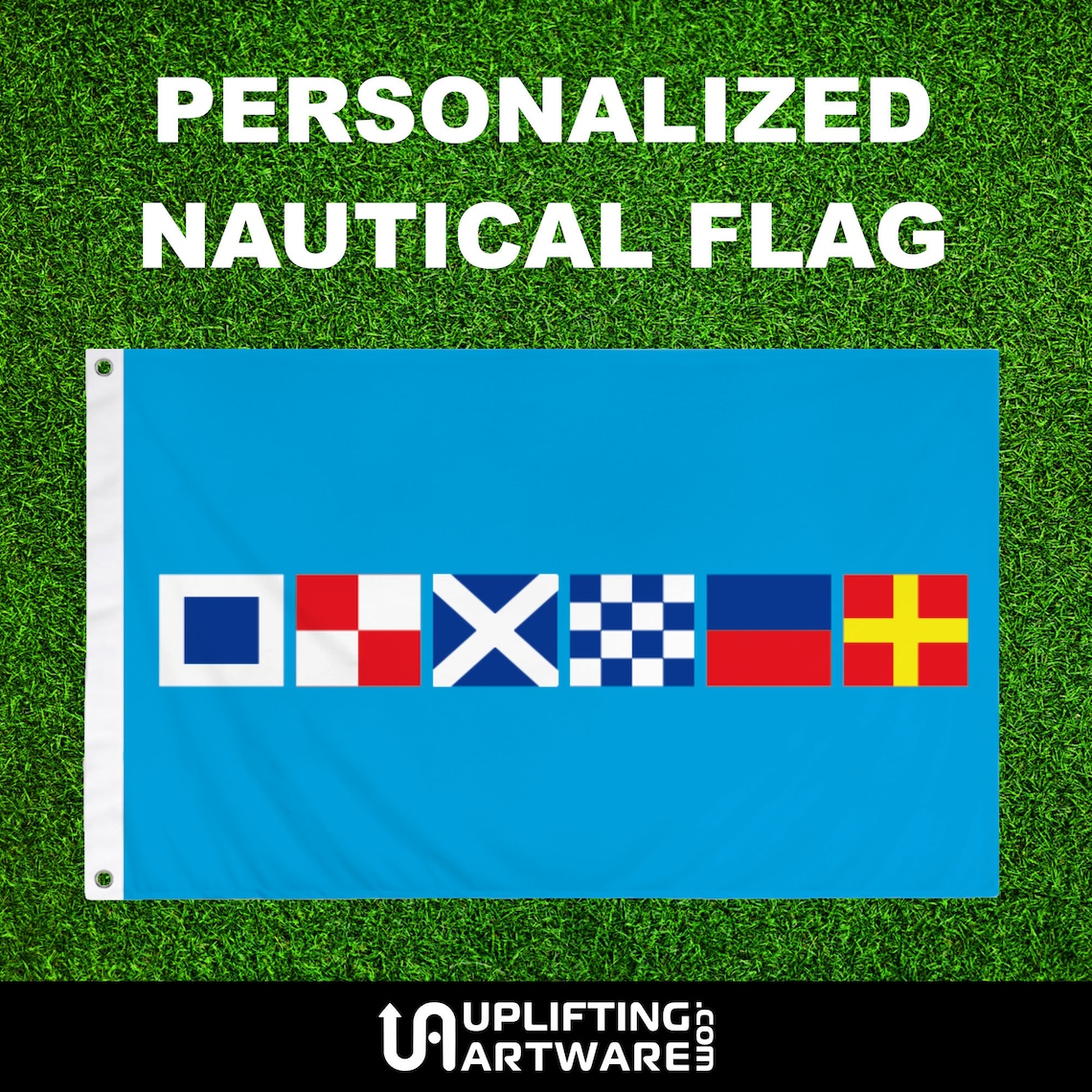 Custom Boat Flag Personalized Using Nautical Signal Symbols Etsy