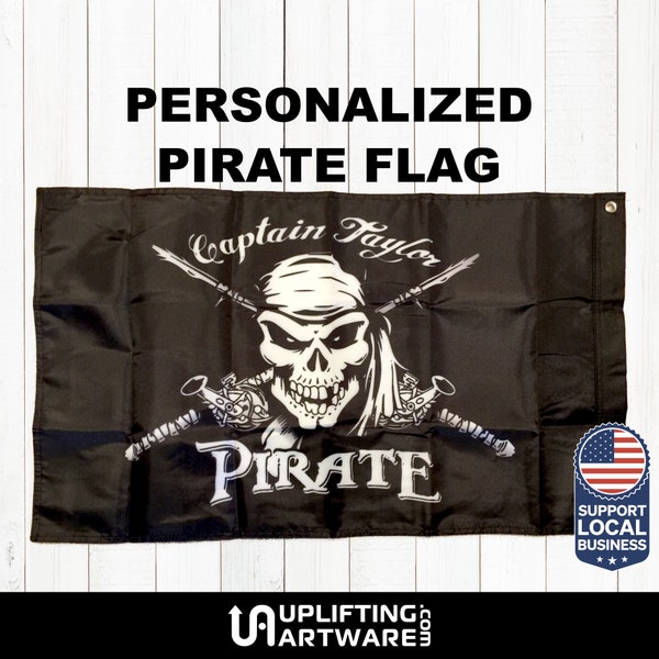 Custom Pirate Flag - Jolly Roger - Custom Boat Flag