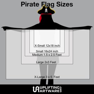 Custom Pirate Flag Jolly Roger Custom Boat Flag Skull and Crossbones image 4