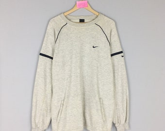 Vintage Authentic NIKE Swoosh Logo Crewneck Sweatshirt Embroidered Logo Nike Swoosh Jumper Pullover Nike Swoosh Sweater XXL Size