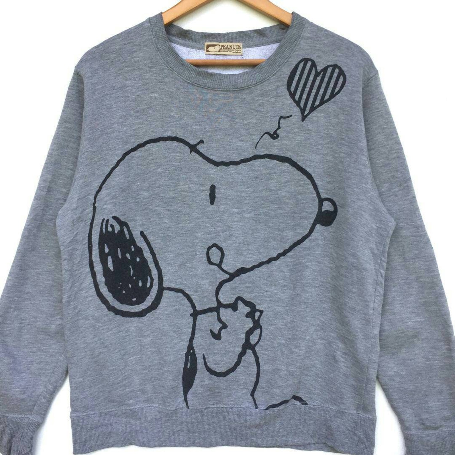 Vintage SNOOPY I Love Snoopy Sweatshirt Big Logo Over Printed - Etsy